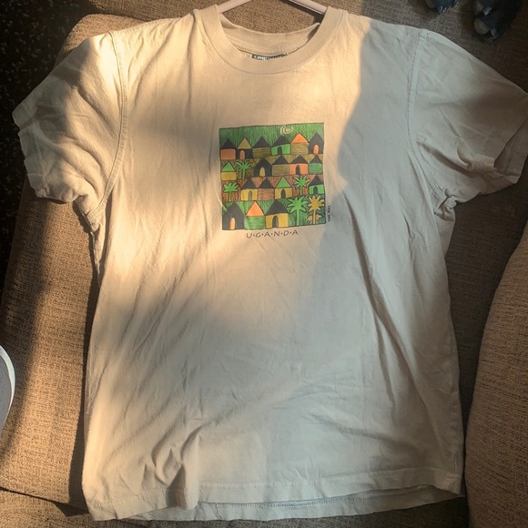 One way short sleeve tan tee shirt - Picture 1 of 1